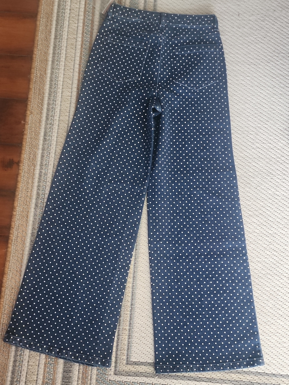 G by Giuliana Navy Full Rhinestone Flare Jeans
